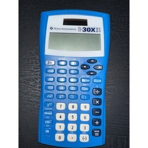 Texas Instruments TI-30X IIS Two Line Scientific Calculator Blue Solar Incl Card